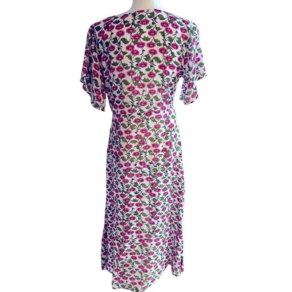 Roller Rabbit Floral Issa Dress Size Medium - Picture 8 of 9